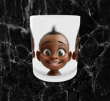 Mug Trio de Bébés Sourire – Adorables Visages Style Figurine