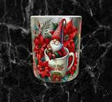 🎄Mug Gnome de Noël – Petit Lutin dans sa Tasse & Décorations Festives 🎁