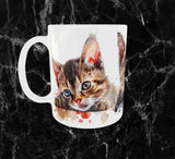 🌟 Mug Trio de Chatons – Trois Bébés Chats Attendus, Pattes Posées & Regard Doux