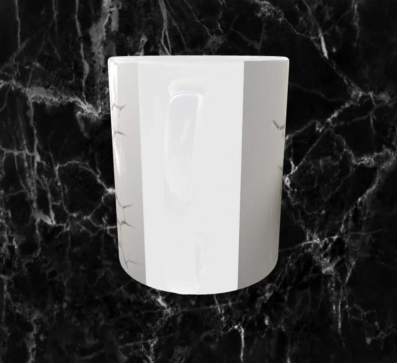 ❤️🔥Mug Cœurs en Éclat – Rouge Vif & Craquelures Blanches