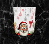 🎄✨ Mug Noël Joyeux – Père Noël, Bonhomme de Neige & Renne Festif