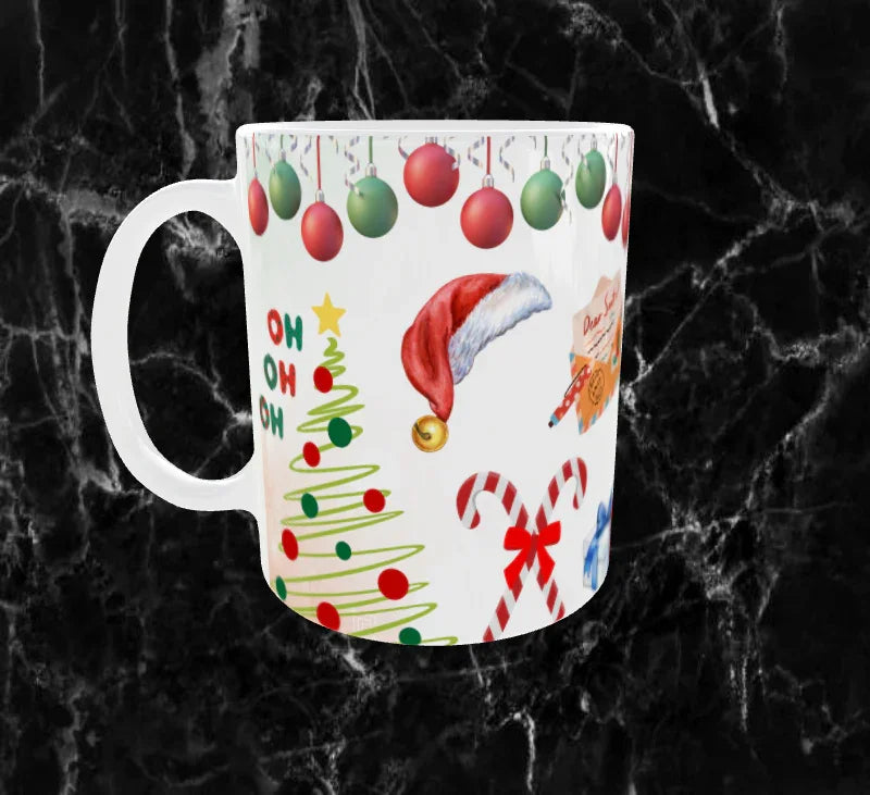 Mug Noël “Merry Christmas” – Décorations Festives | Sublimation 11oz