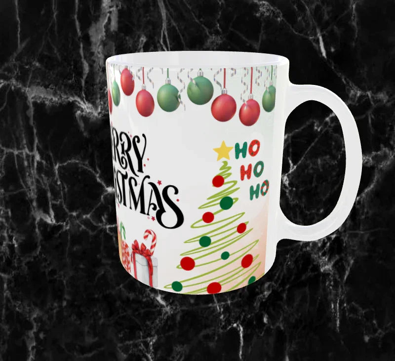 Mug Noël “Merry Christmas” – Décorations Festives | Sublimation 11oz