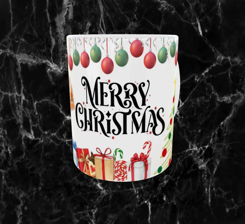 Mug Noël “Merry Christmas” – Décorations Festives | Sublimation 11oz
