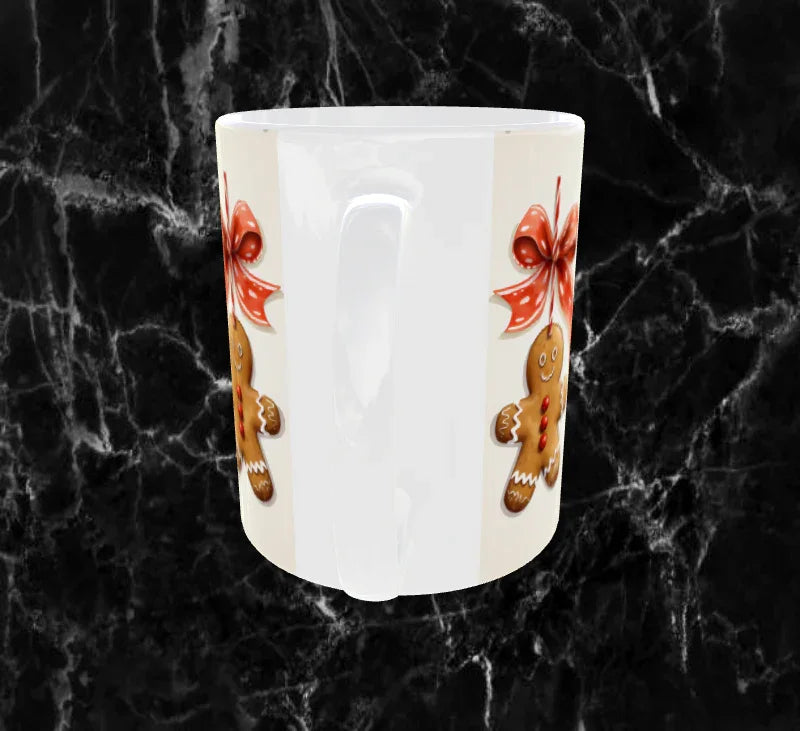 🎄Mug Noël “Pain d’Épices Suspendus” – Sublimation 11oz