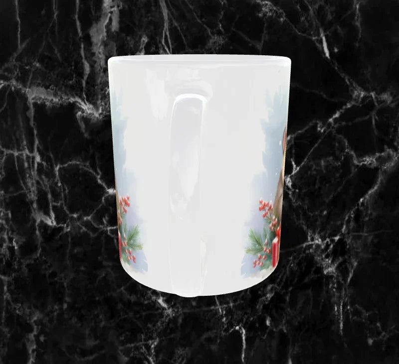 ⭐ Mug de Noël – Bébé Raton Laveur & Cadeaux Festifs (Sublimation 11oz)