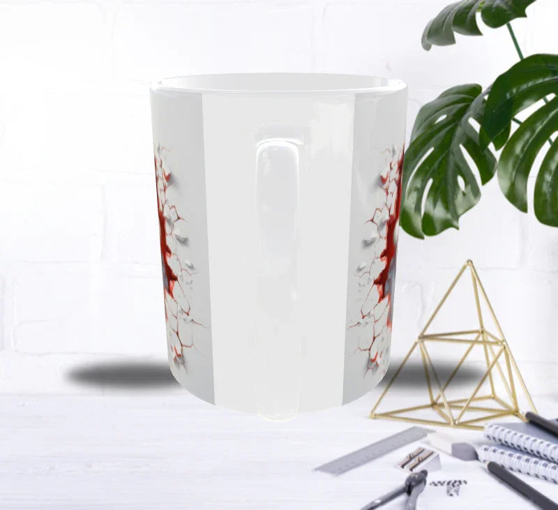 🎄 Mug Père Noël Souriant – Illustration 3D Festive & Joyeuse (Sublimation Haute Qualité)