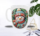 ❄️ Mug Bonhomme de Neige Festif – Écharpe & Bonnet de Noël