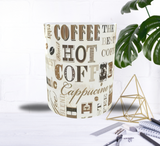 ☕ Mug "Typo Café Gourmet" – Style Barista & Ambiance Coffee Shop