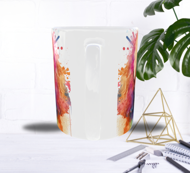 Mug Caniche Abricot Arc-en-Couleurs — Explosion Artistique & Douceur