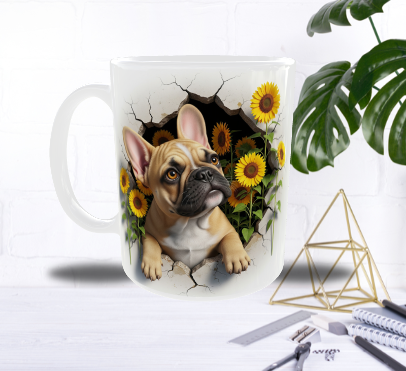 Bouledogue du Mur Fleuri — Mug Soleil & Tendresse