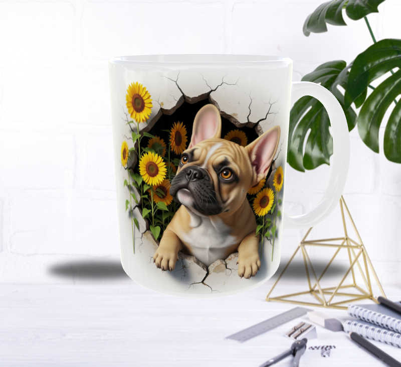 Bouledogue du Mur Fleuri — Mug Soleil & Tendresse