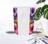 Mug Tortue Tropicale – Hibiscus Multicolores & Ambiance Paradisiaque