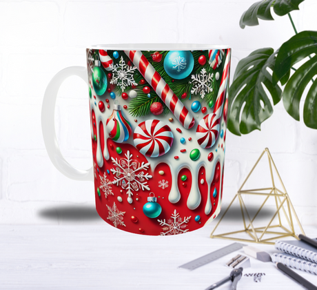 Mug Noël Festif – Décorations Gourmandes & Douceurs Sucrées