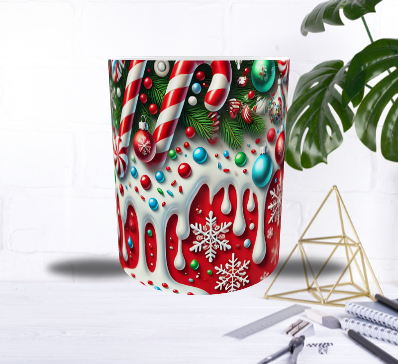 Mug Noël Festif – Décorations Gourmandes & Douceurs Sucrées
