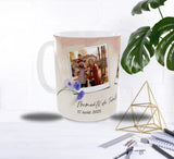 Mug Personnalisé – Moments de Famille (3 Photos + Date)