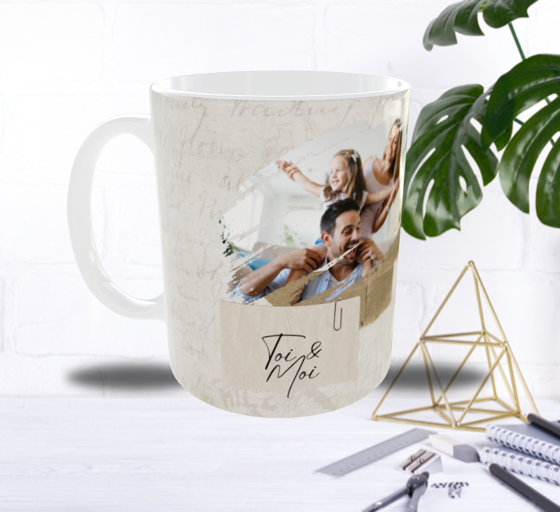 💕Mug Personnalisé Toi & Moi – Ajoutez Vos 2 Photos