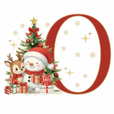 Mug de Noël Personnalisé – Lettre de A à Z avec Bonhomme de Neige & Renne