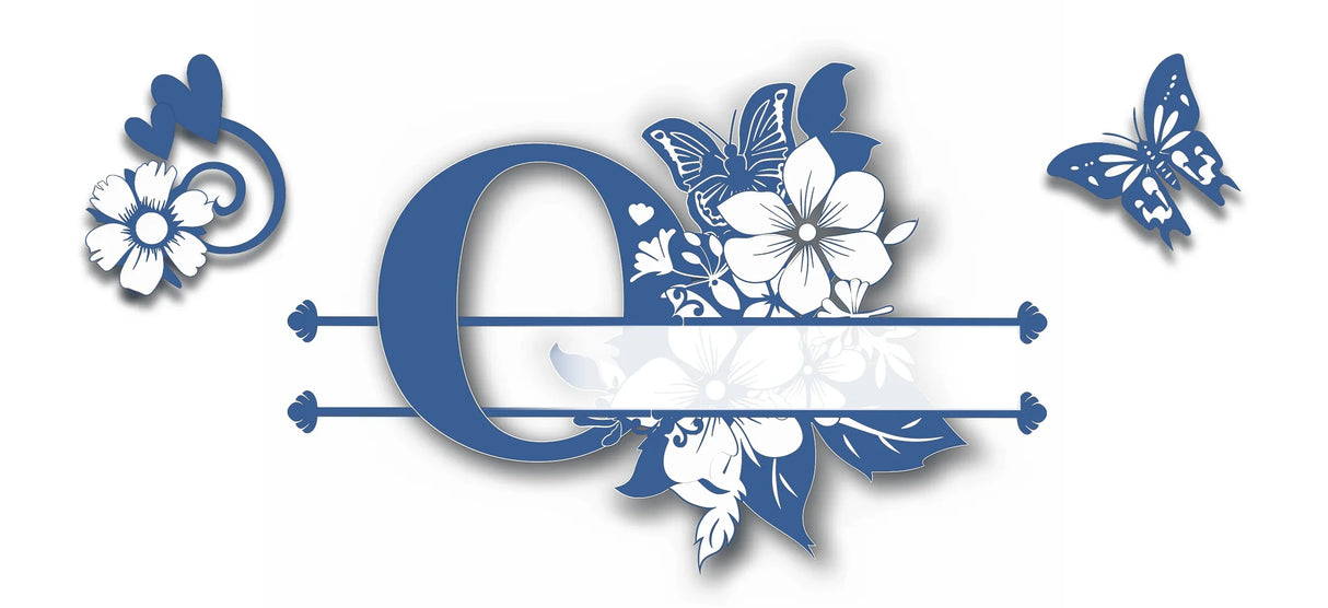 Mug Personnalisé Initiale A–Z – Sublimation Bleue & Prénom au Choix