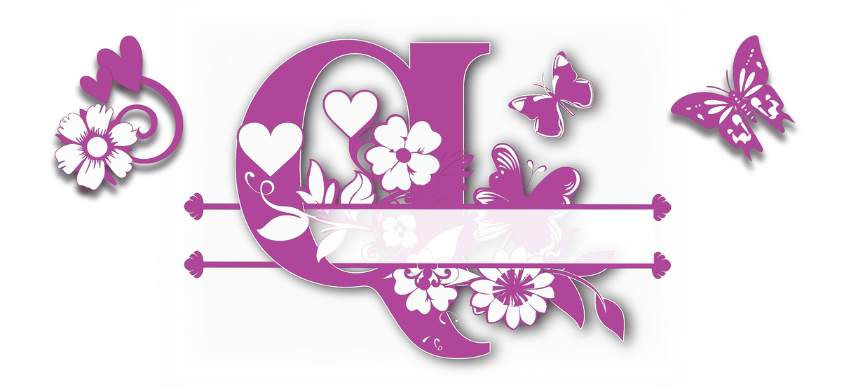 Mug Personnalisé Initiale A–Z – Floral Rose/Violet & Prénom au Choix