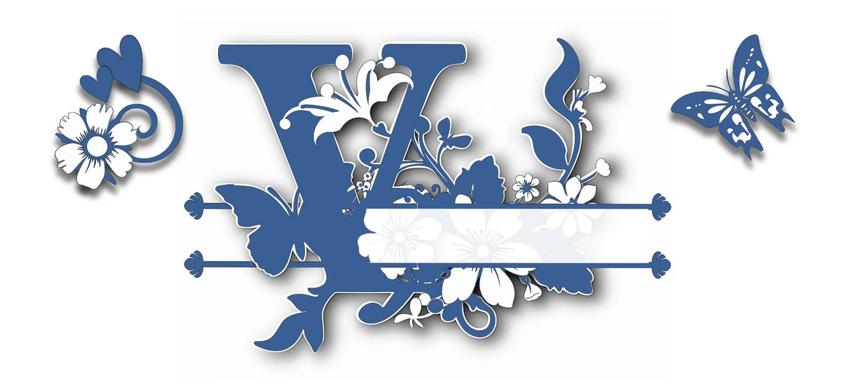 Mug Personnalisé Initiale A–Z – Sublimation Bleue & Prénom au Choix