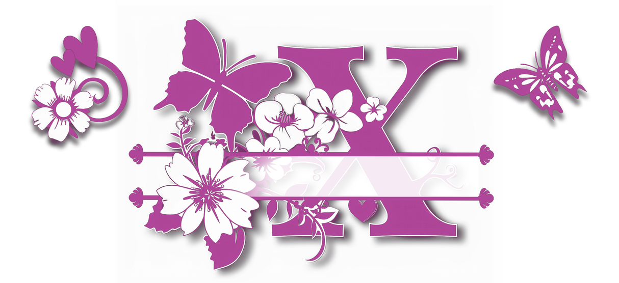 Mug Personnalisé Initiale A–Z – Floral Rose/Violet & Prénom au Choix