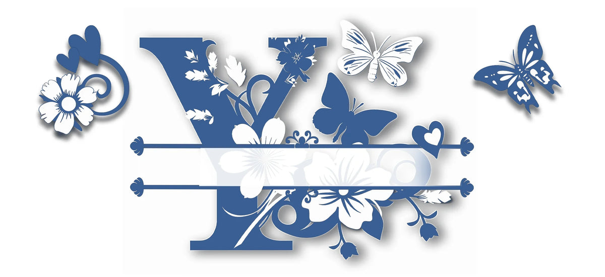 Mug Personnalisé Initiale A–Z – Sublimation Bleue & Prénom au Choix