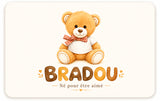 Carte souvenir Bradou logo Né pour être aimé