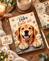 Mon Chien, Mon Chat, Mes Idées : Cahier A5 Personnalisé avec Photo et Texte Sublimation Store