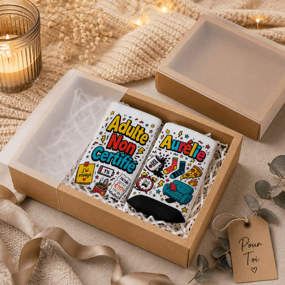 Boîte cadeau kraft – option d'emballage Sublimation Store