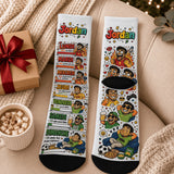 Chaussettes personnalisées "Humeur de la Semaine" Homme – prénom sur mesure Sublimation Store