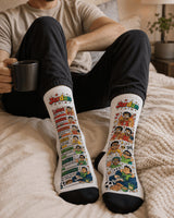 Chaussettes personnalisées "Humeur de la Semaine" Homme – prénom sur mesure Sublimation Store