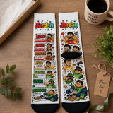 Chaussettes personnalisées "Humeur de la Semaine" Homme – prénom sur mesure Sublimation Store