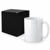 Coffret cadeau noir et mug blanc
