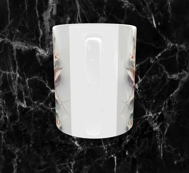 🌸 Mug Sublimation Colibri – Design Rose & Fleurs Raffinées