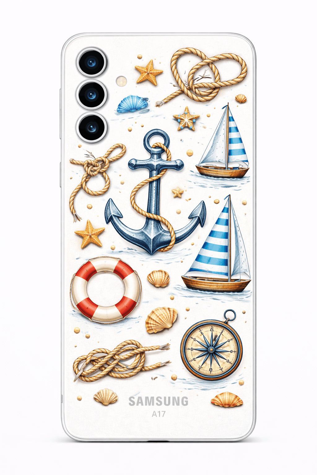 coque telephone esprit marin ancre voiliers boussole samsung