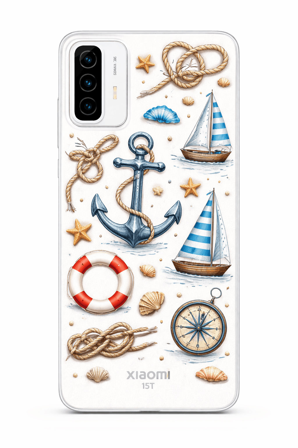 coque telephone esprit marin ancre voiliers boussole xiaomi