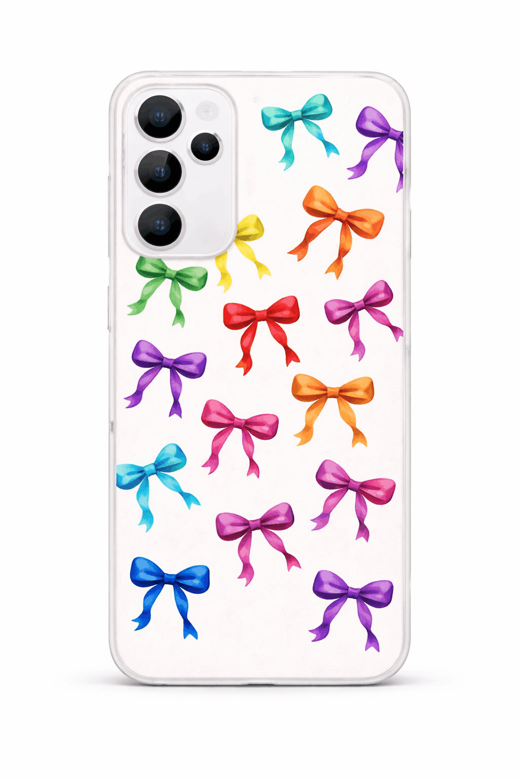 coque telephone noeuds colores rubans multicolores samsung