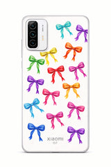 coque telephone noeuds colores rubans multicolores xiaomi