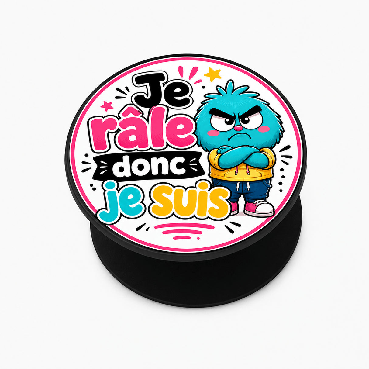 grip coque téléphone je râle donc je suis sublimation haute définition vue produit