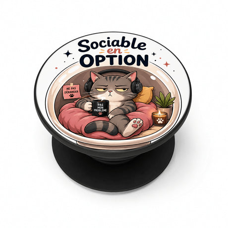 grip coque téléphone sociable en option sublimation haute définition vue produit