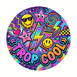 grip coque téléphone trop cool neon rétro Y2K étoiles kawaii smiley sublimation