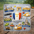magnet ile de france paris pose sur table 6x6 cm