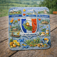 magnet la reunion pose sur table ile volcanique 6x6 cm