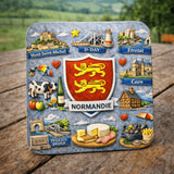 magnet normandie pose sur table region nord ouest 6x6 cm