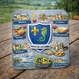 Magnet Pays de la Loire – Décoration Réfrigérateur Région Ouest 6 x 6 cm Sublimation Store