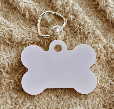 Médaille Chien Personnalisée en Aluminium - Forme d'Os (3 Couleurs au choix) Sublimation Store