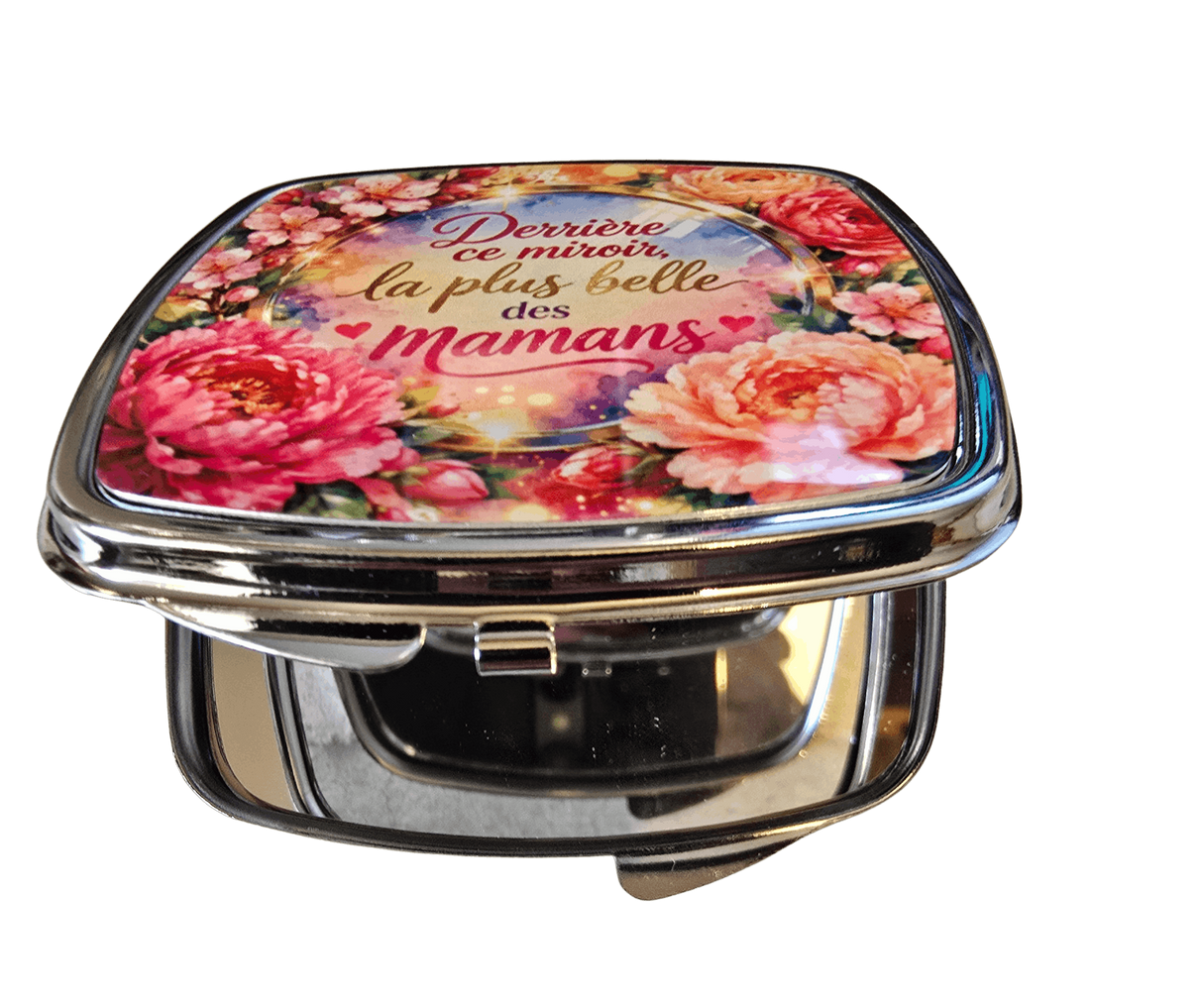 Miroir de poche Maman – Derrière ce miroir la plus belle des mamans Sublimation Store