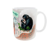 mug cadeau maman amour maternel illustration tendre vue anse droite