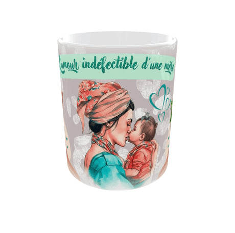 mug amour maternel maman enfant illustration emotion vue face